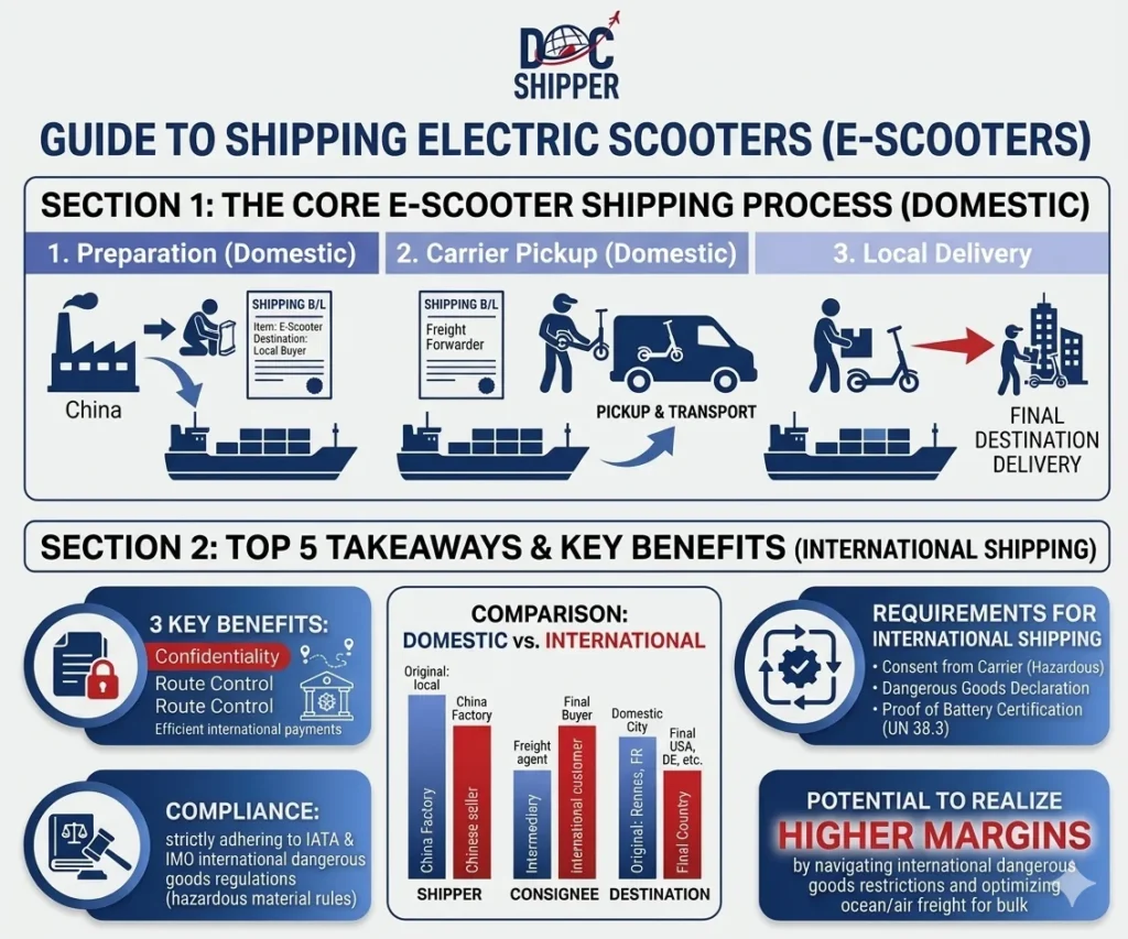 GUIDE TO SHIPPING ELECTRIC SCOOTERS