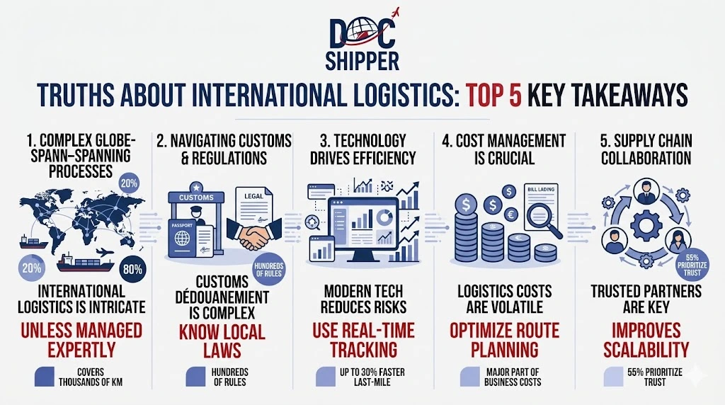 Truths about international logistics top 5 key takeaways
