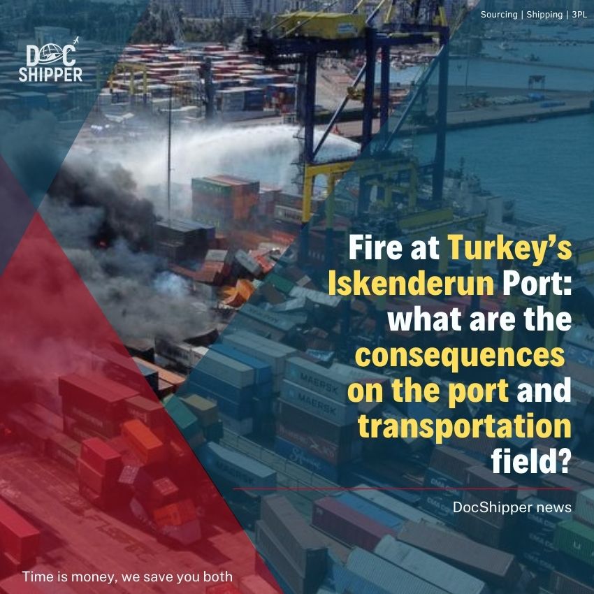 Fire at Turkey’s Iskenderun Port