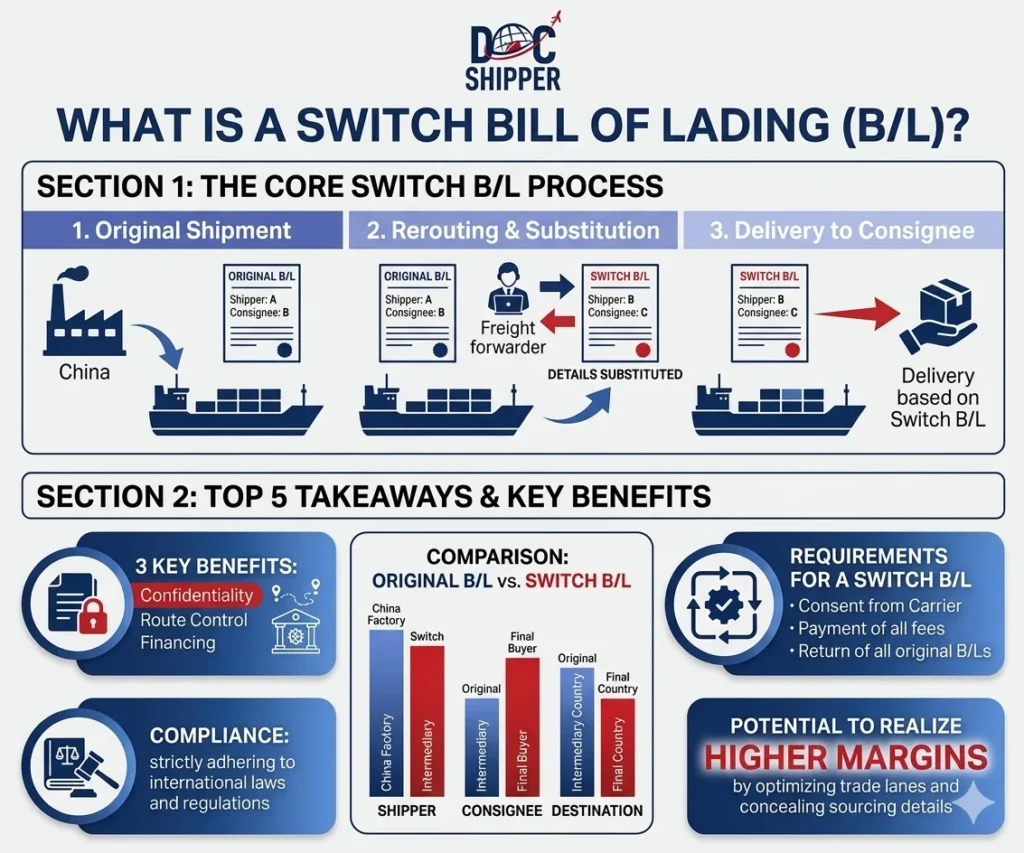What is a Switch Bill of Lading, and When is it used?