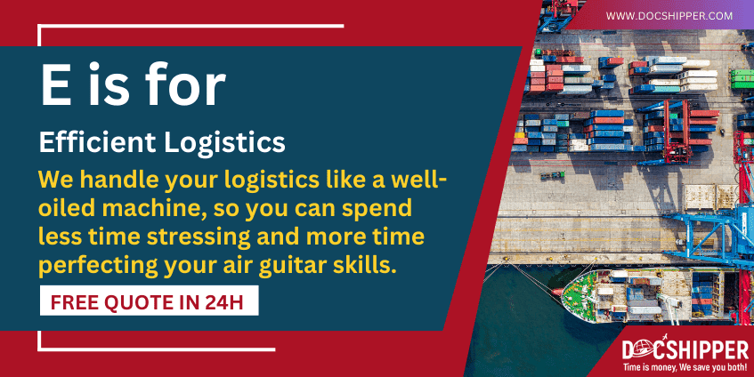 E is for Efficient Logistics - Logistics glossary-min