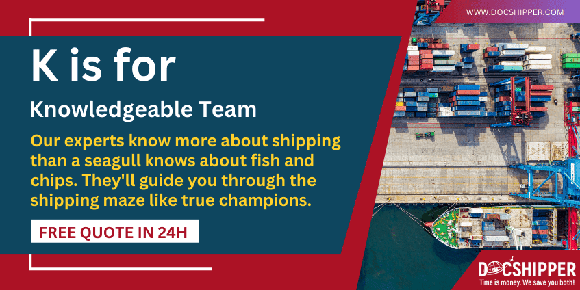 K is for Knowledgeable Team - Logistics glossary-min