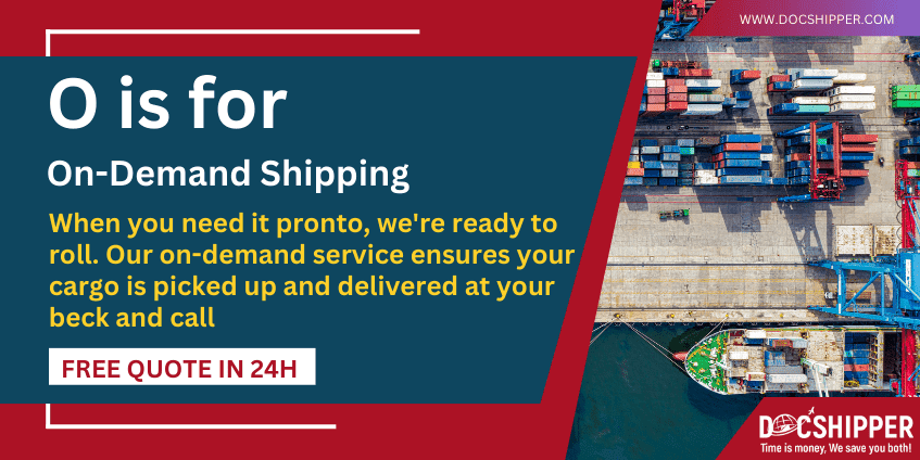 O is for On-Demand Shipping - Logistics glossary-min