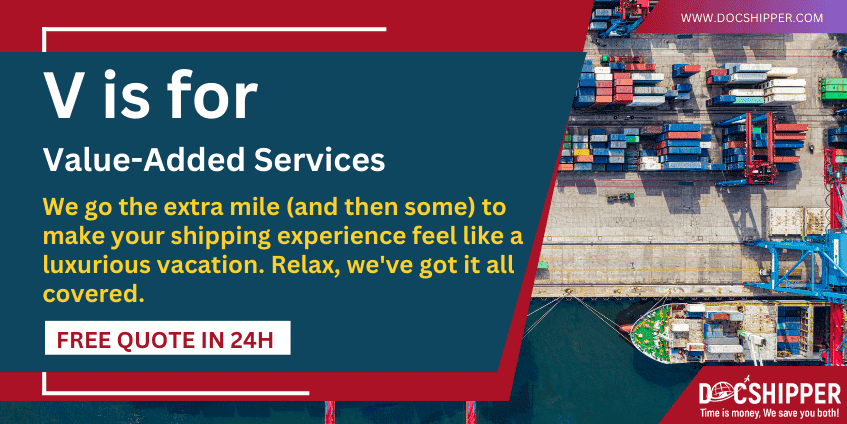 V is for Value-Added Services - Logistics glossary-min