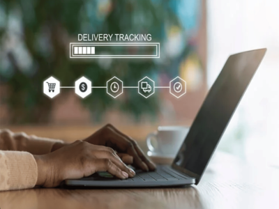 Delivery trackin computer