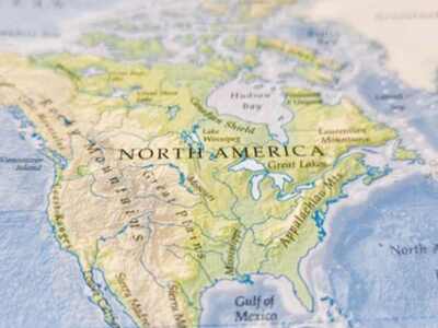 North America map