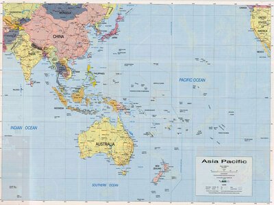 asia pacific map