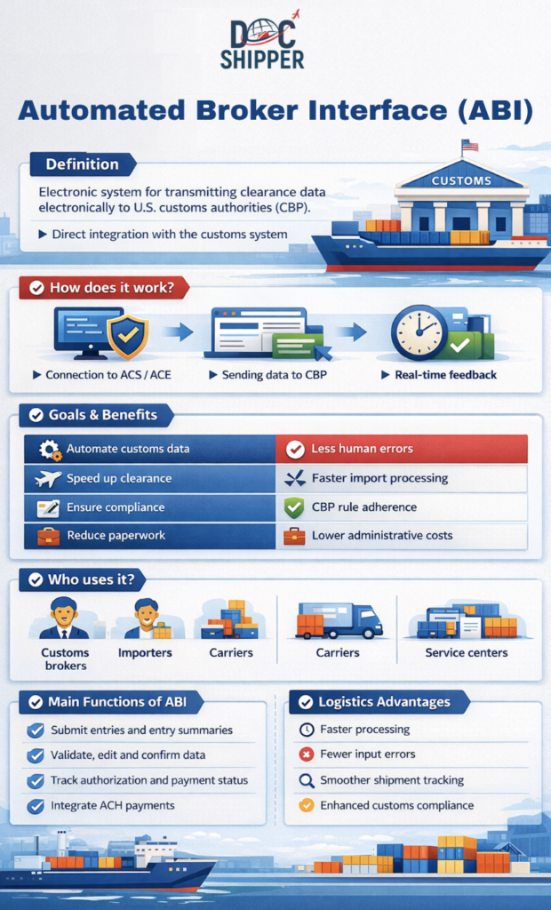 Automated broker interface (ABI)