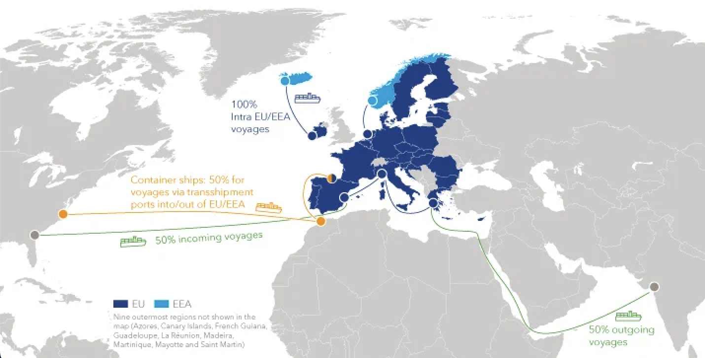 EU ETS map