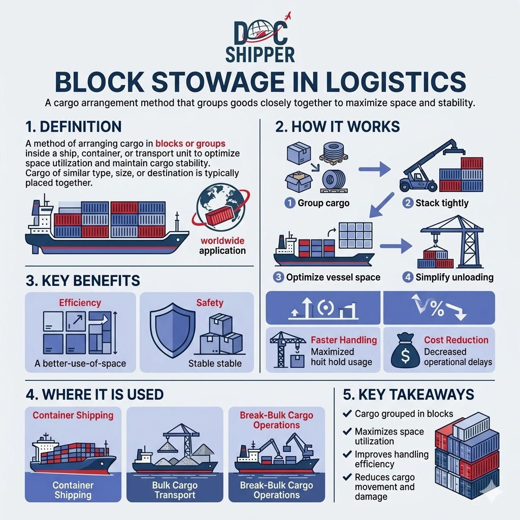 BLOCK STOWAGE IN LOGISTICS