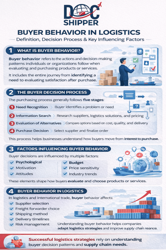 BUYER BEHAVIOR IN LOGISTICS