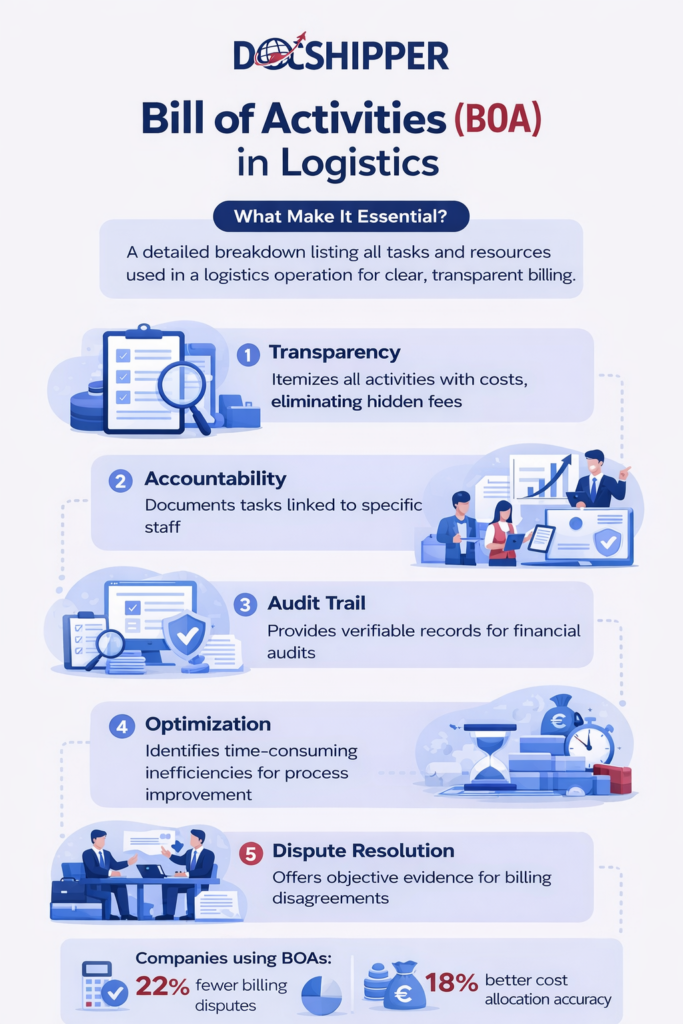 Bill of Activities