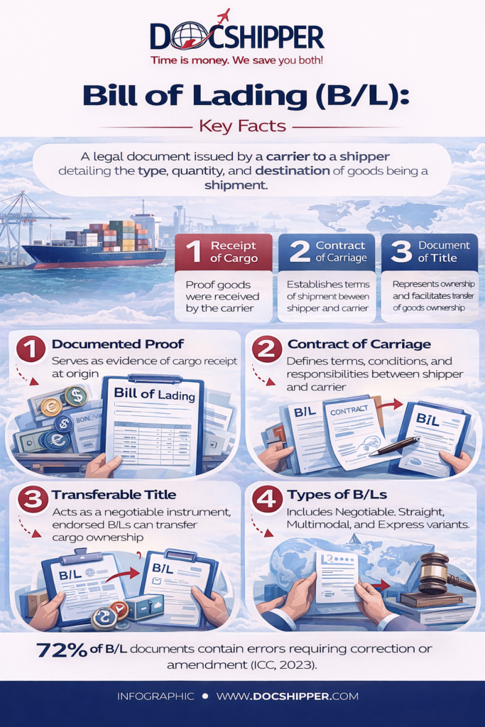 Bill of Lading (B:L)