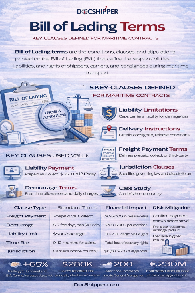 Bill of Lading Terms