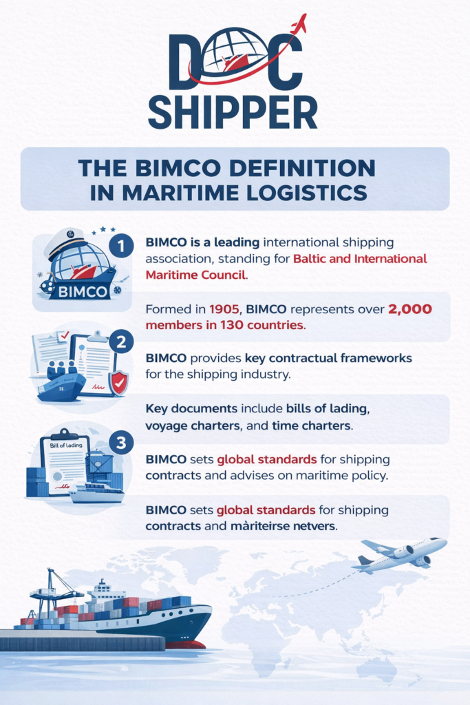 THE BIMCO DEFINITION IN MARITIME LOGISTICS