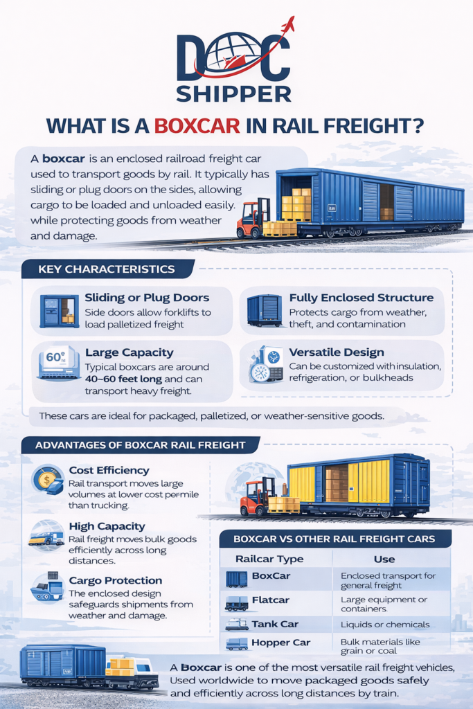 WHAT IS A BOXCAR IN RAIL FREIGHT?