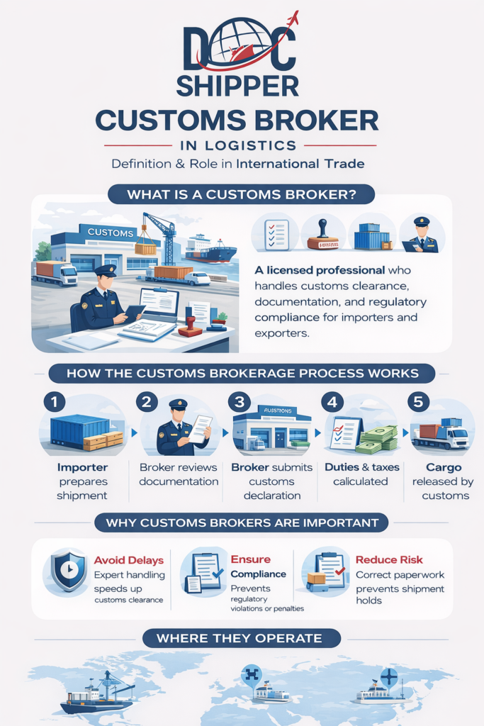 customs broker in logistics