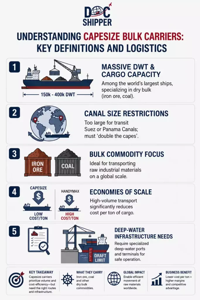 Capesize Vessel: Definition & Guide for %currentyear% | DocShipper