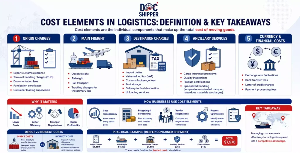 Cost Element Definition & Guide for %currentyear% DocShipper