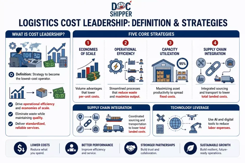 Cost Leadership Definition & Strategy Guide for %currentyear% DocShipper