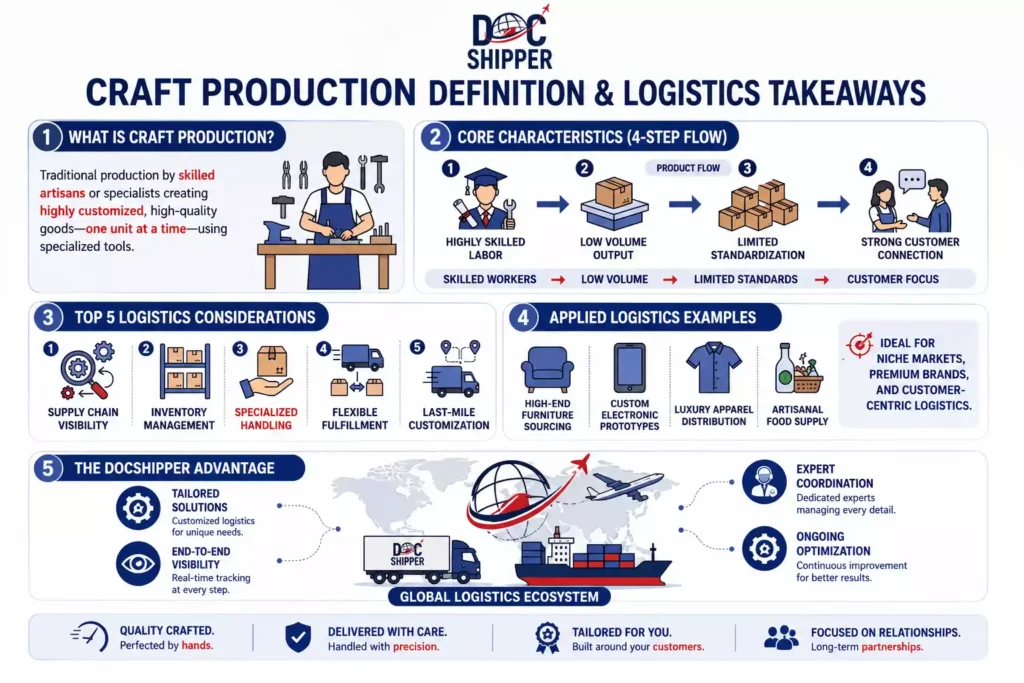 Craft Production Definition Guide for currentyear DocShipper
