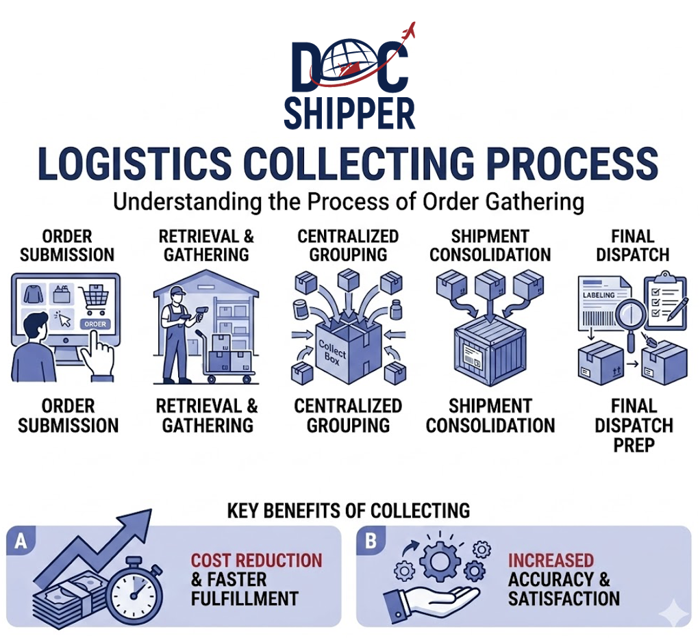 Logistics collecting process