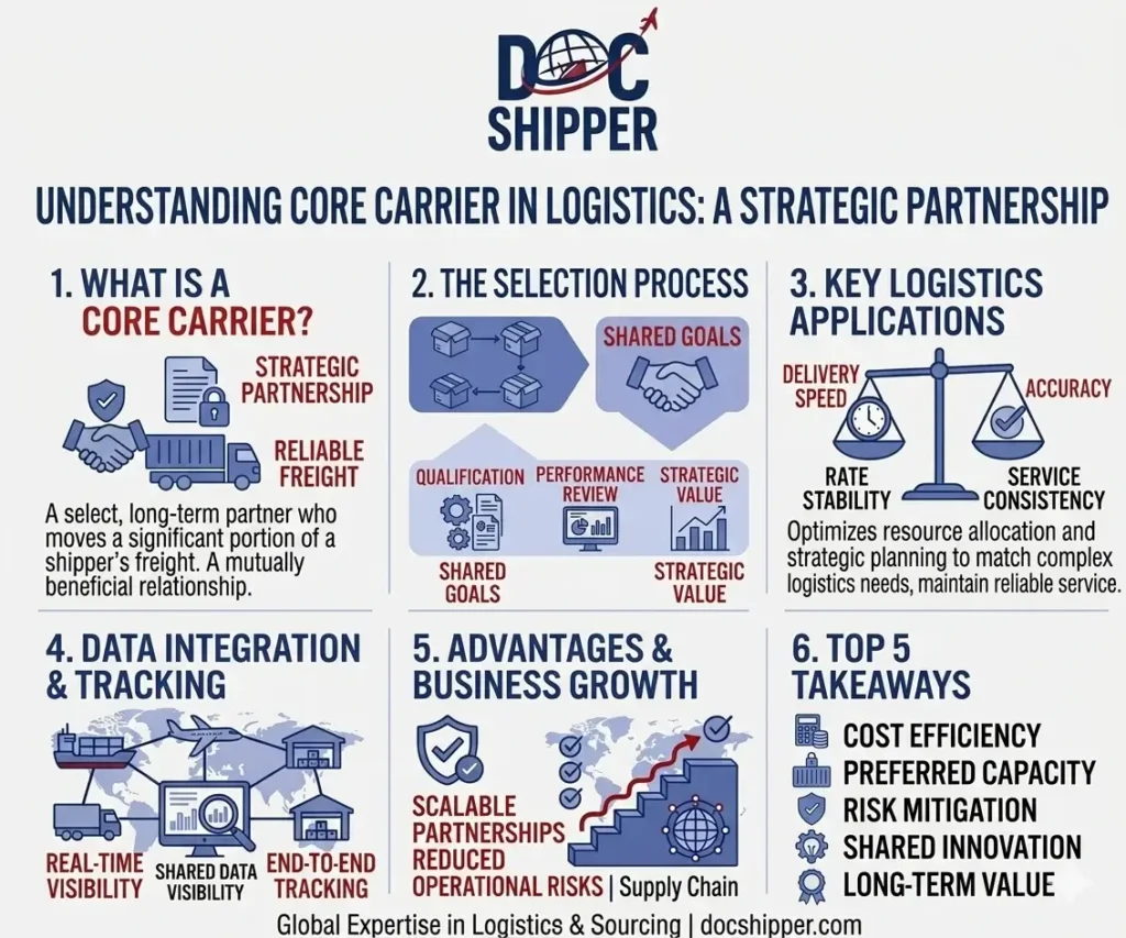 Understanding core carrier in logistics a strategic partnership