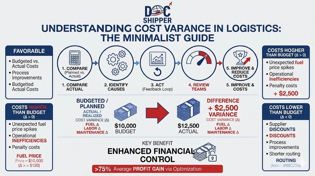Understanding cost variance in logistics - the minimalist guide