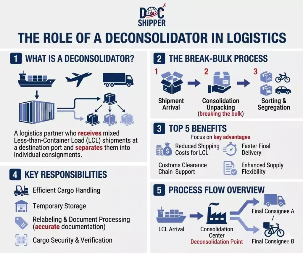 Deconsolidator: Definition & Role in Logistics for %currentyear%