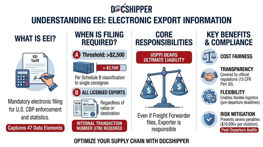 EEI_ Electronic Export Information Definition & Filing for %currentyear% | DocShipper