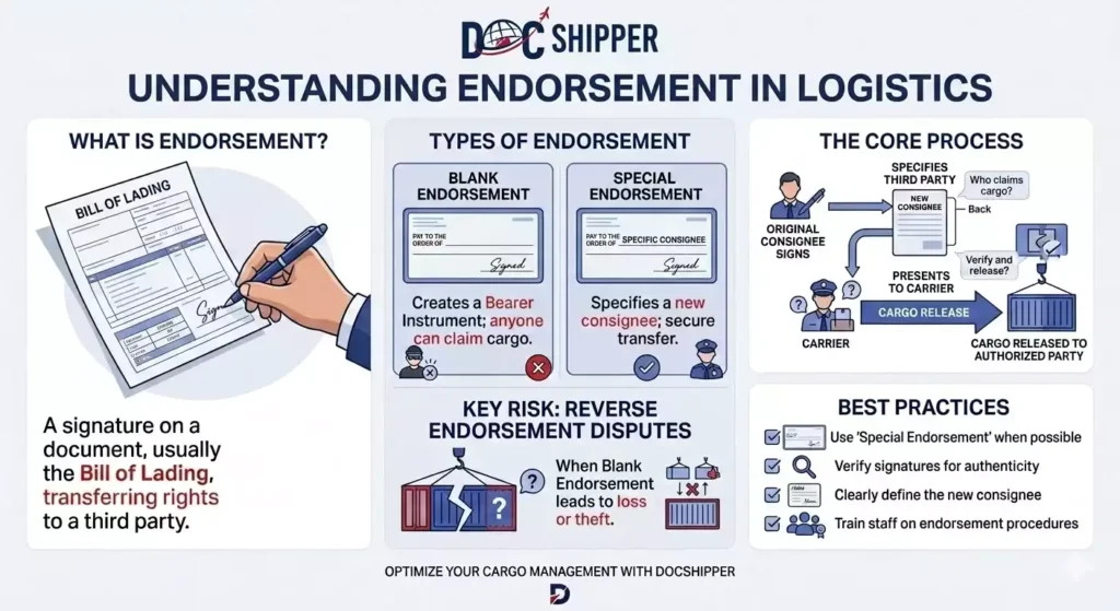 Endorsement_ Definition Trade Guide for currentyear DocShipper