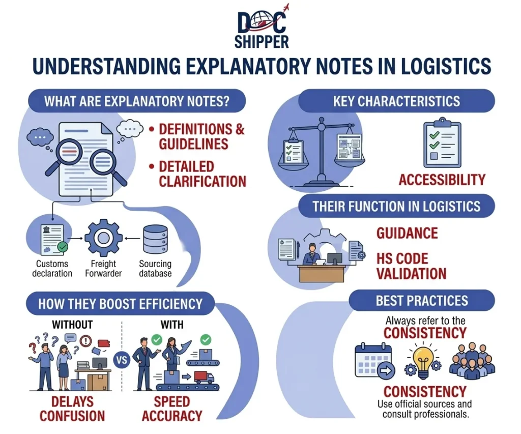 Explanatory Notes: definition and complete guide for 2026 | DocShipper