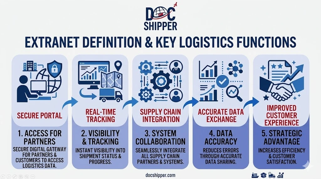 Extranet definition & key logistics functions