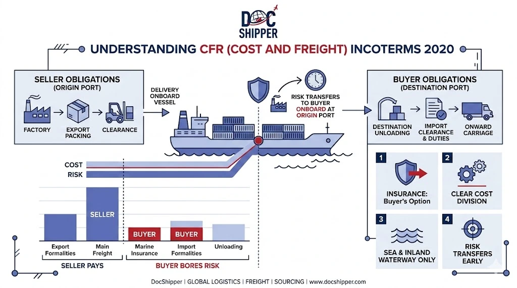 Understanding CFR (Cost and Freight) Incoterms 2020