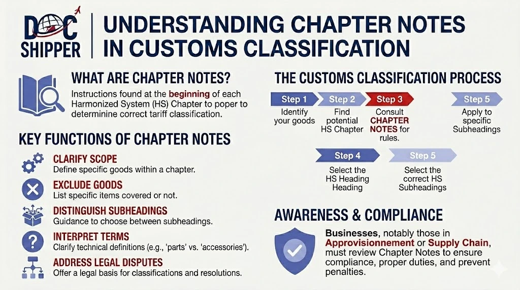 Understanding chapter notes in customs classification
