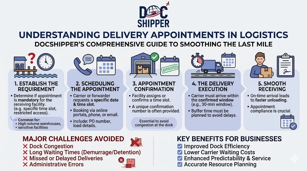 Understanding deluvery appointments in logistics