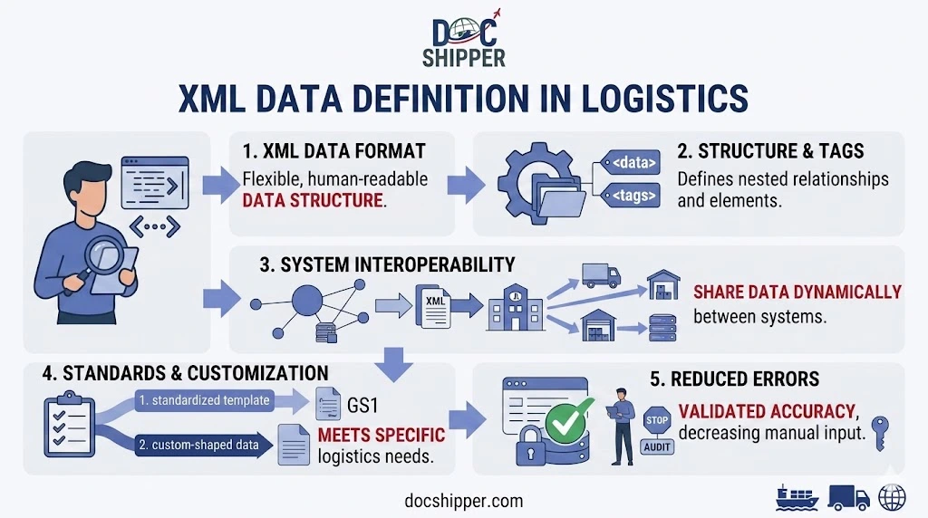 XML Data definition in logistics