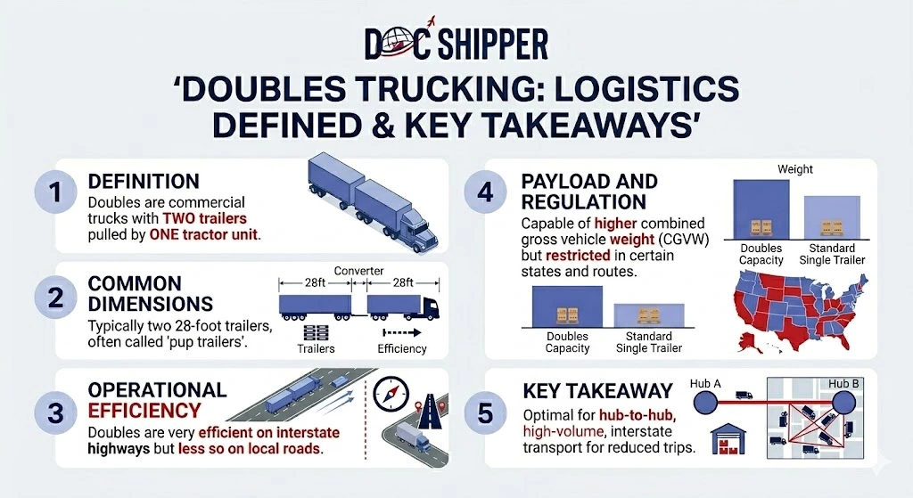 doubles trucking - logistics defined & key takeaways