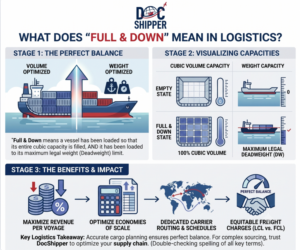 FULL & DOWN MEANING IN LOGISTICS