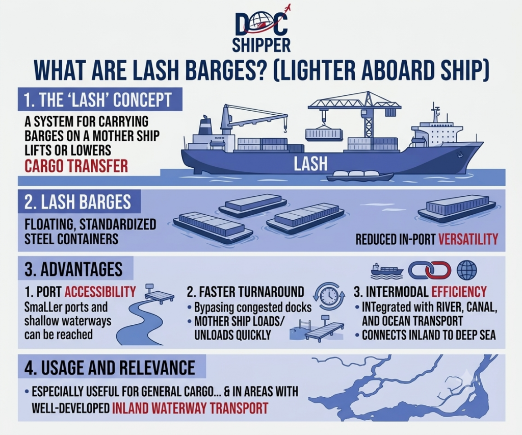 LASH Barges: Definition & Complete Guide for 2026 | DocShipper