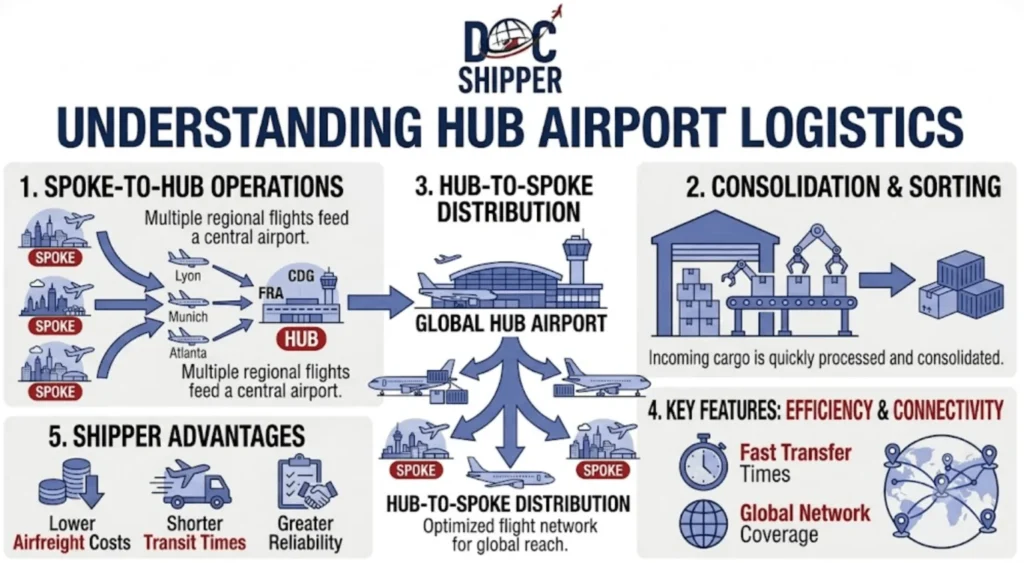 UNDERSTANDING HUB AIRPORT LOGISTICS