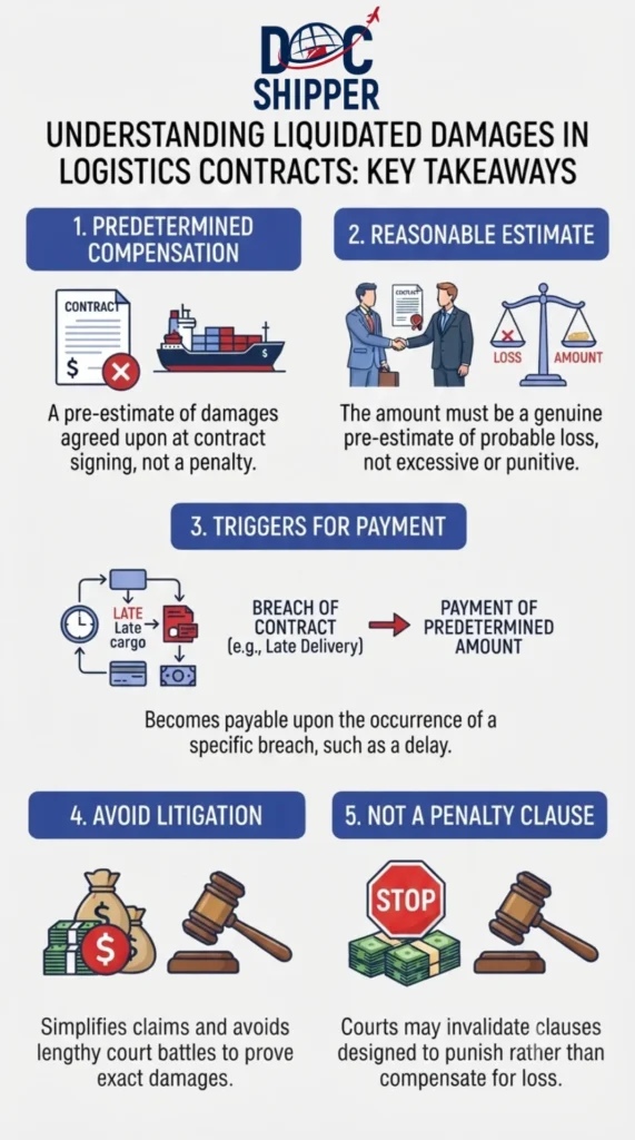 Liquidated Damages- Definition & Calculation Guide for %currentyear% | DocShipper